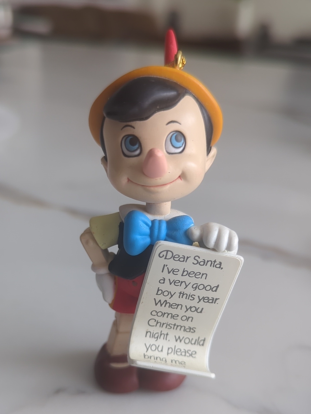 Pinocchio Grolier Christmas Magic Disney Ornament No Box